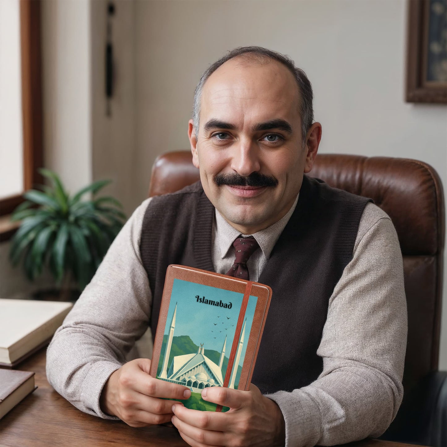 Islamabad Leather Graphic Journal by Iqra Rabbani