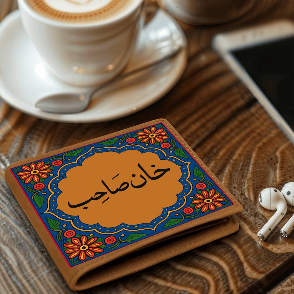 Khan Sahab Pakistani Men Wallet by Iqra Rabbani
