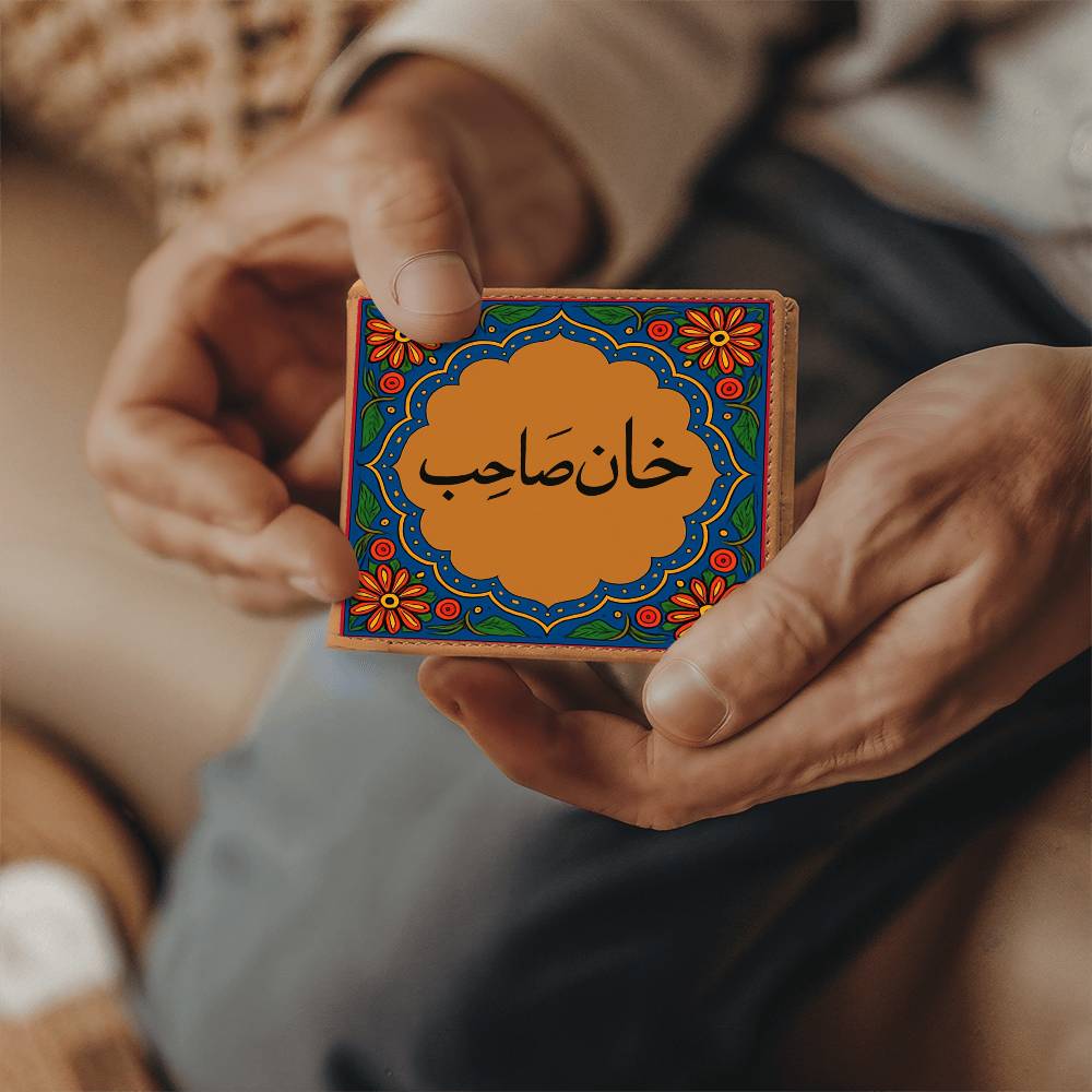 Khan Sahab Pakistani Men Wallet by Iqra Rabbani