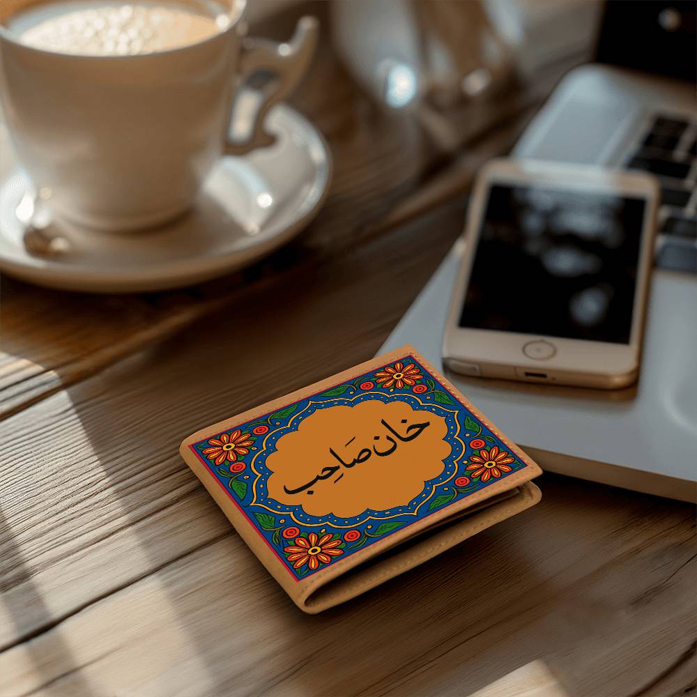 Khan Sahab Pakistani Men Wallet by Iqra Rabbani