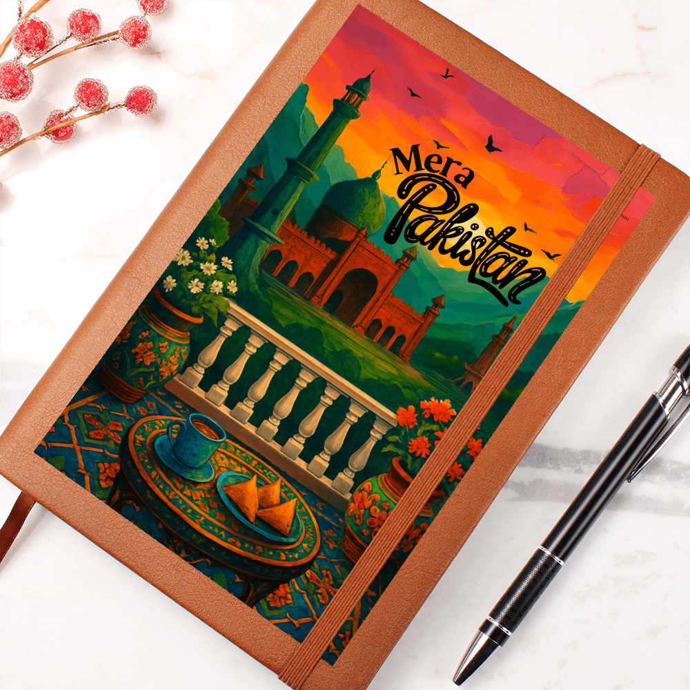 Mera Pakistan Leather Graphic Journal by Iqra Rabbani