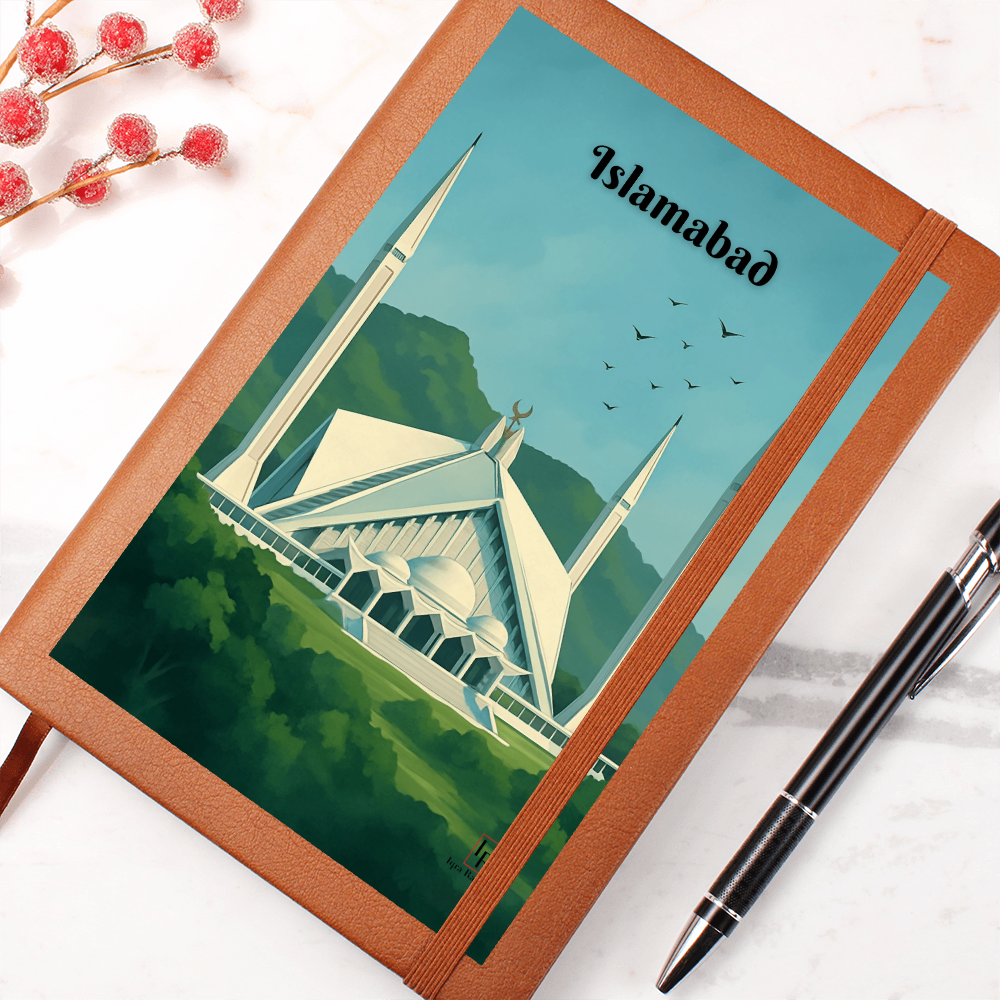 Islamabad Leather Graphic Journal by Iqra Rabbani