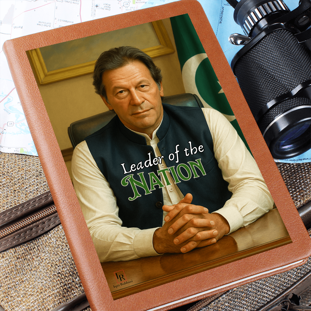 Imran Khan Leather Graphic Journal by Iqra Rabbani