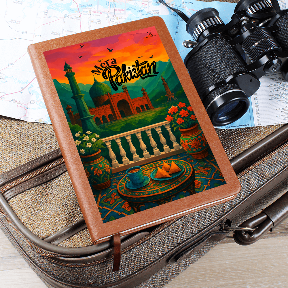 Mera Pakistan Leather Graphic Journal by Iqra Rabbani
