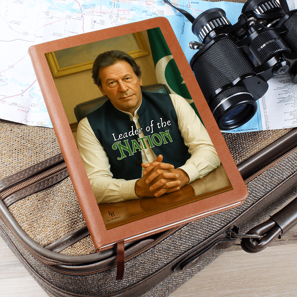 Imran Khan Leather Graphic Journal by Iqra Rabbani