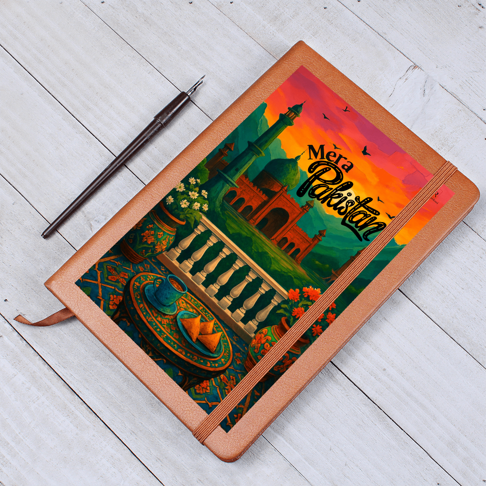 Mera Pakistan Leather Graphic Journal by Iqra Rabbani