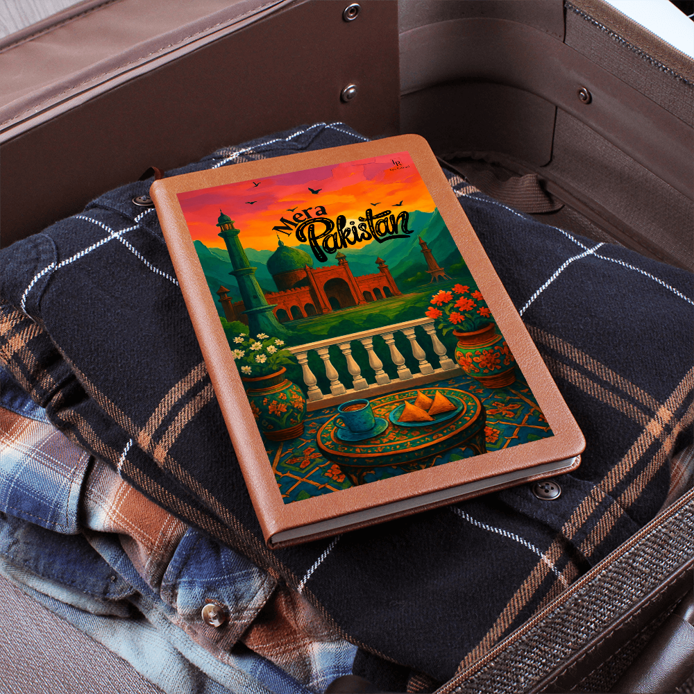 Mera Pakistan Leather Graphic Journal by Iqra Rabbani