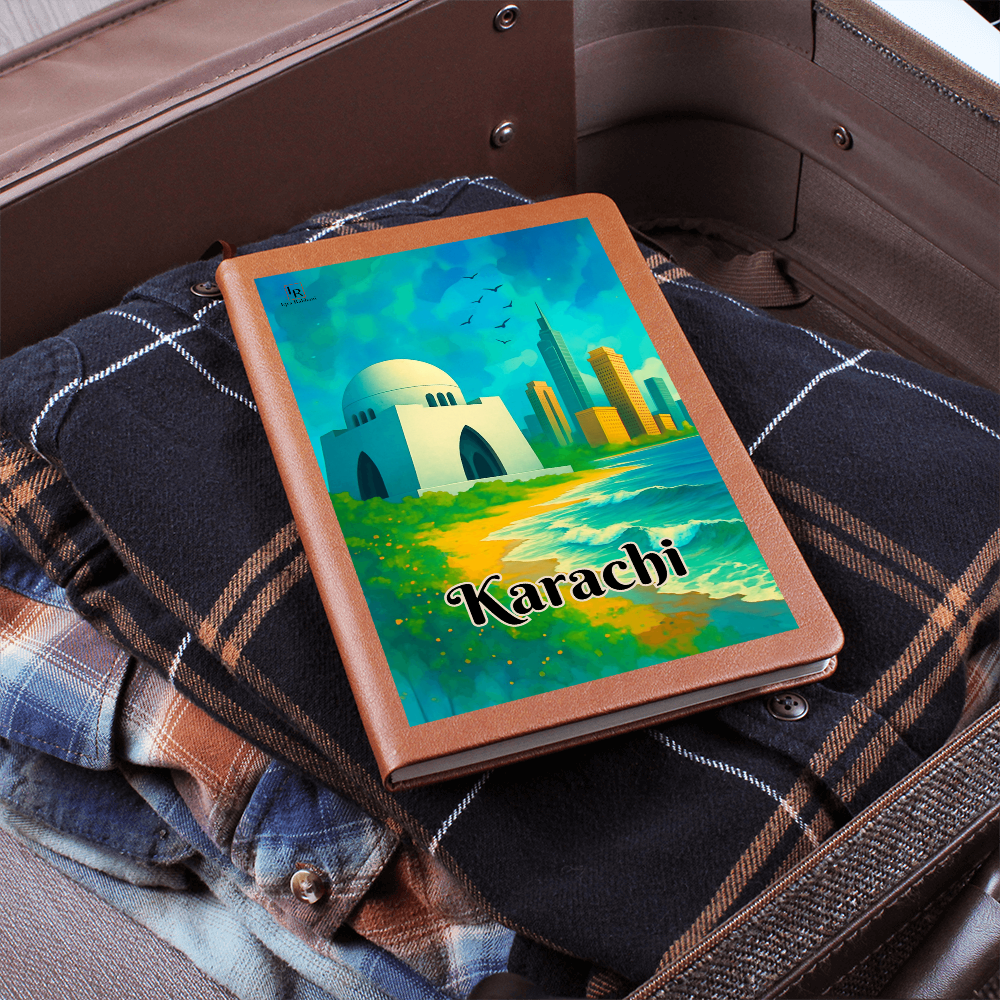 Karachi Leather Graphic Journal by Iqra Rabbani