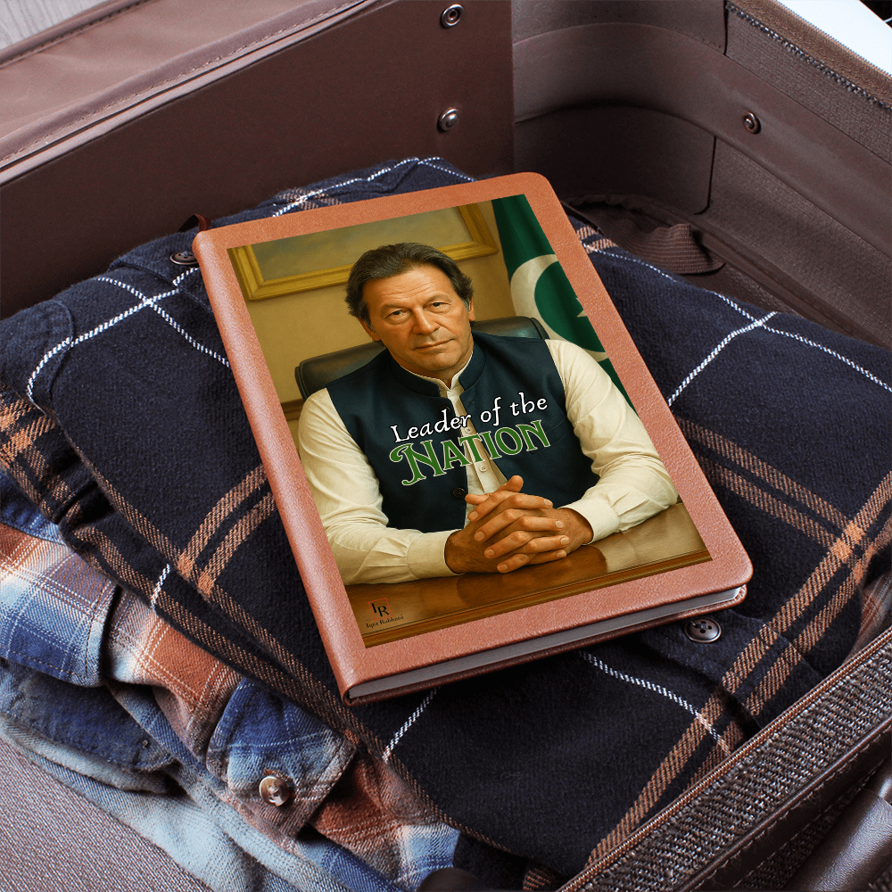 Imran Khan Leather Graphic Journal by Iqra Rabbani