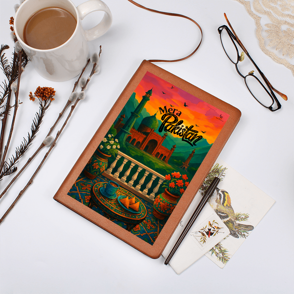 Mera Pakistan Leather Graphic Journal by Iqra Rabbani