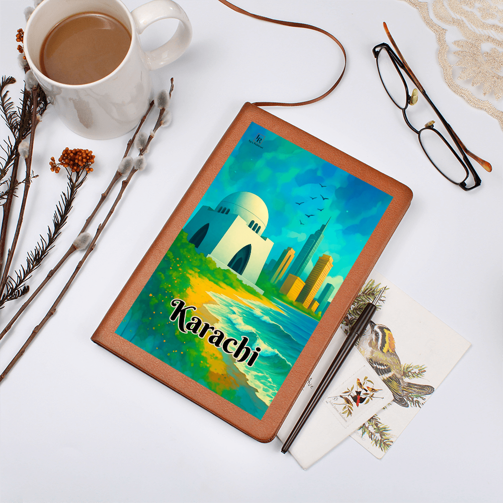 Karachi Leather Graphic Journal by Iqra Rabbani