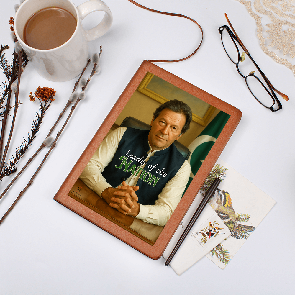 Imran Khan Leather Graphic Journal by Iqra Rabbani