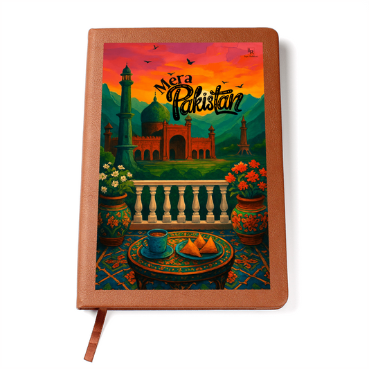 Mera Pakistan Leather Graphic Journal by Iqra Rabbani