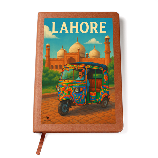 Lahore - Leather Graphic Journal by Iqra Rabbani