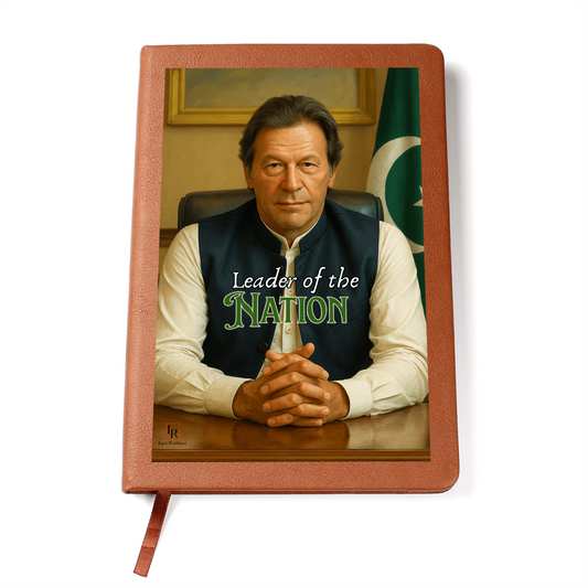 Imran Khan Leather Graphic Journal by Iqra Rabbani
