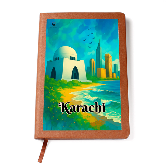 Karachi Leather Graphic Journal by Iqra Rabbani