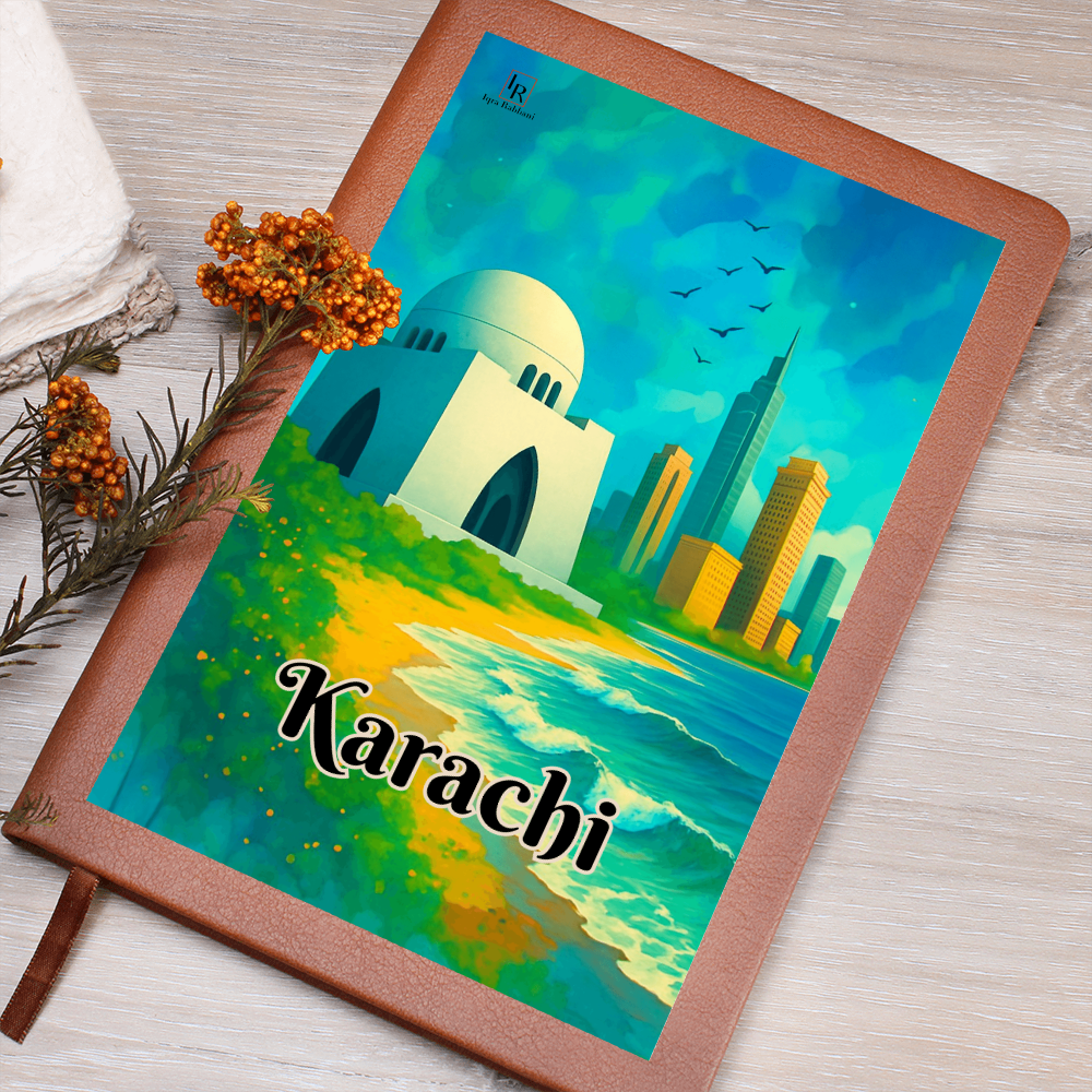 Karachi Leather Graphic Journal by Iqra Rabbani