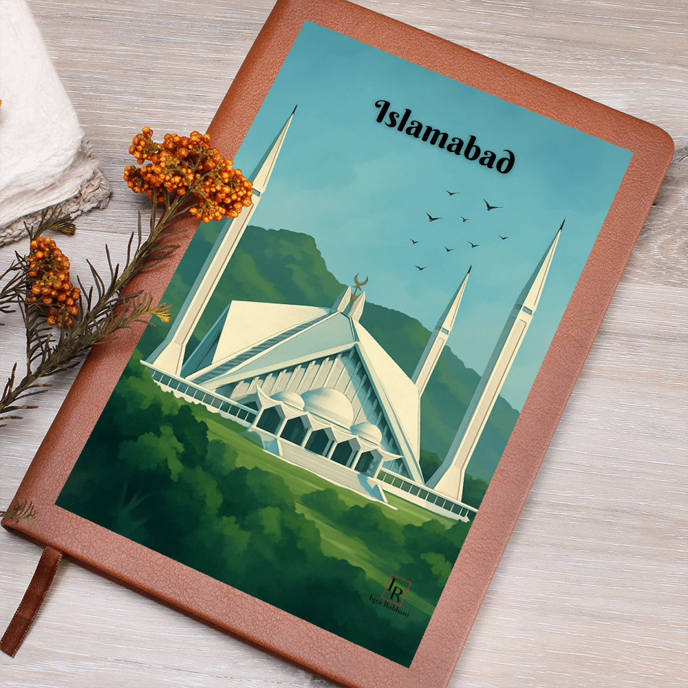 Islamabad Leather Graphic Journal by Iqra Rabbani
