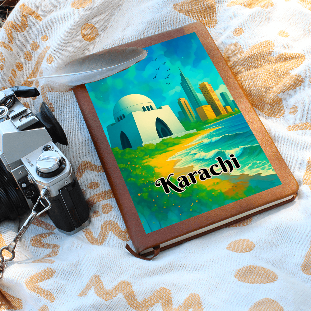 Karachi Leather Graphic Journal by Iqra Rabbani