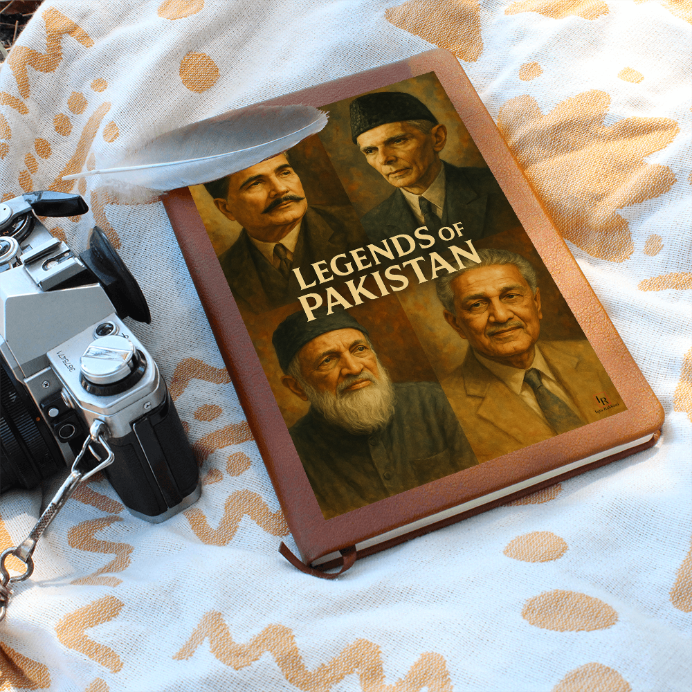 Legends of Pakistan Leather Graphic Journal by Iqra Rabbani