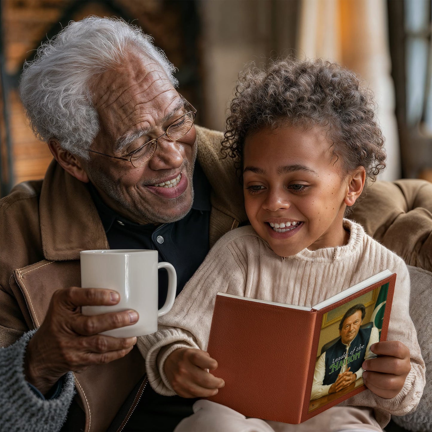 Imran Khan Leather Graphic Journal by Iqra Rabbani