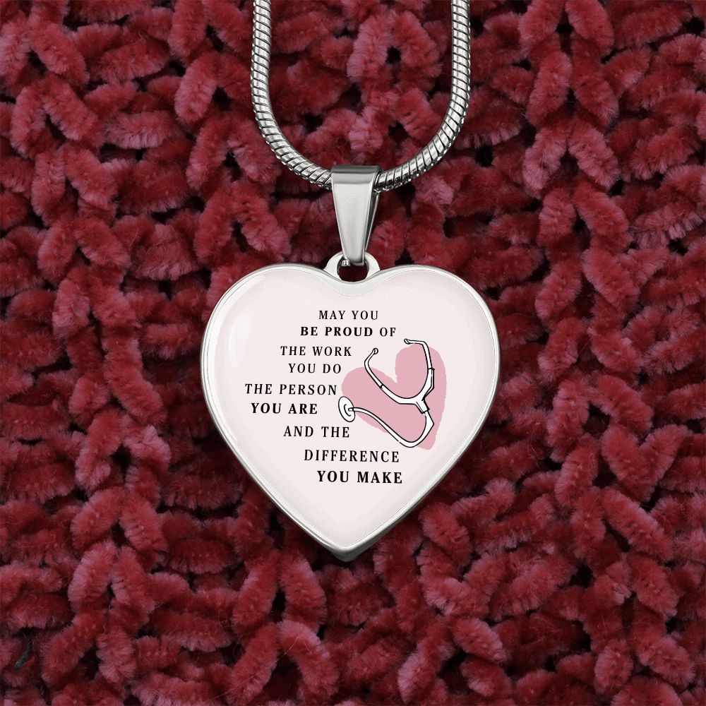 Healthcare Workers Heart Necklace Ladies Gift For Nurses, Doctors, & Other Medical Staff