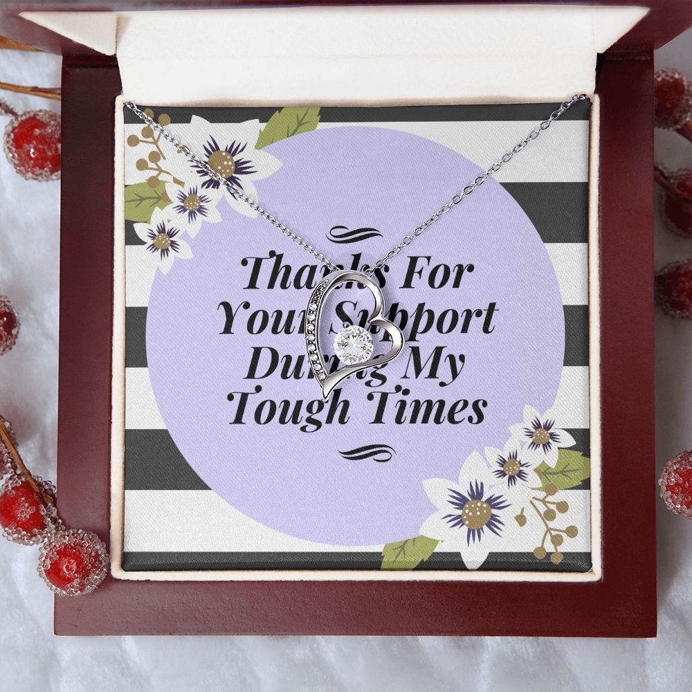 Thank You For Your Support Forever Love Necklace Gift For Her