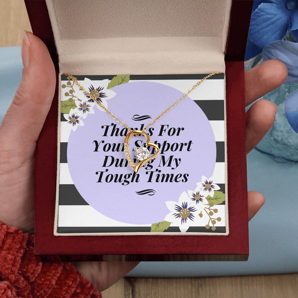 Thank You For Your Support Forever Love Necklace Gift For Her