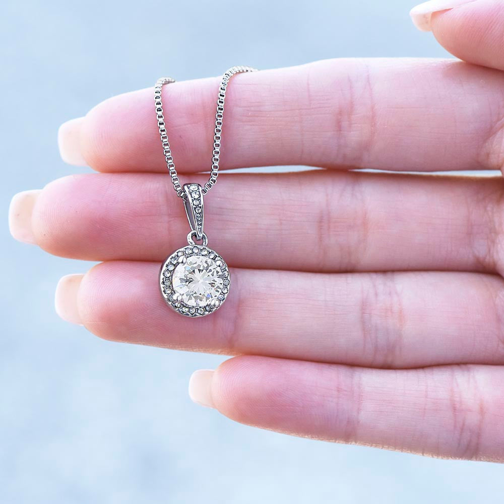 To My Loving Daughter-In-Law 14k White Gold Eternal Hope Necklace Gift For Her