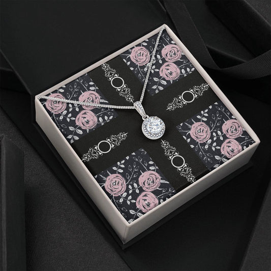 No Message Plain Pattern Eternal Hope Necklace Gift For Her