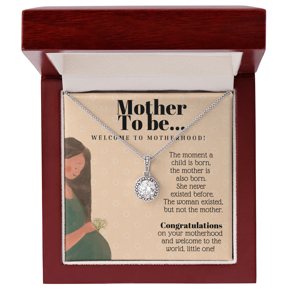 Mother To Be 14k White Gold Eternal Hope Necklace Gift For New Mother Celebrating Motherhood