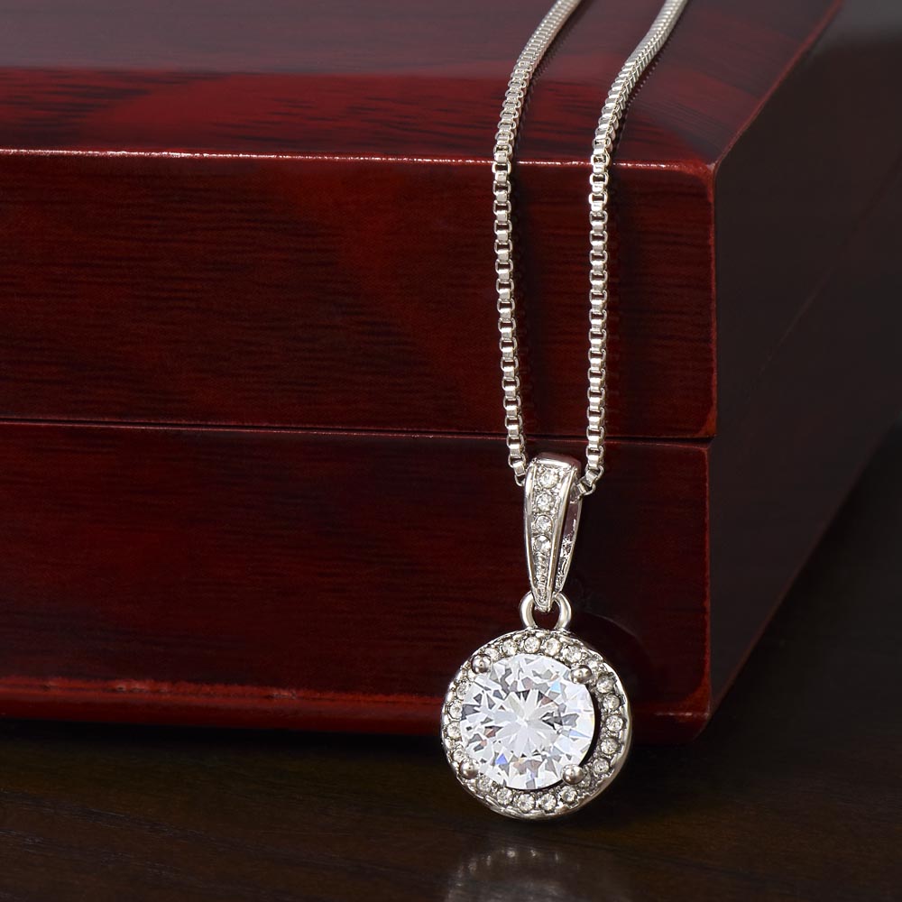 To My Loving Daughter-In-Law 14k White Gold Eternal Hope Necklace Gift For Her