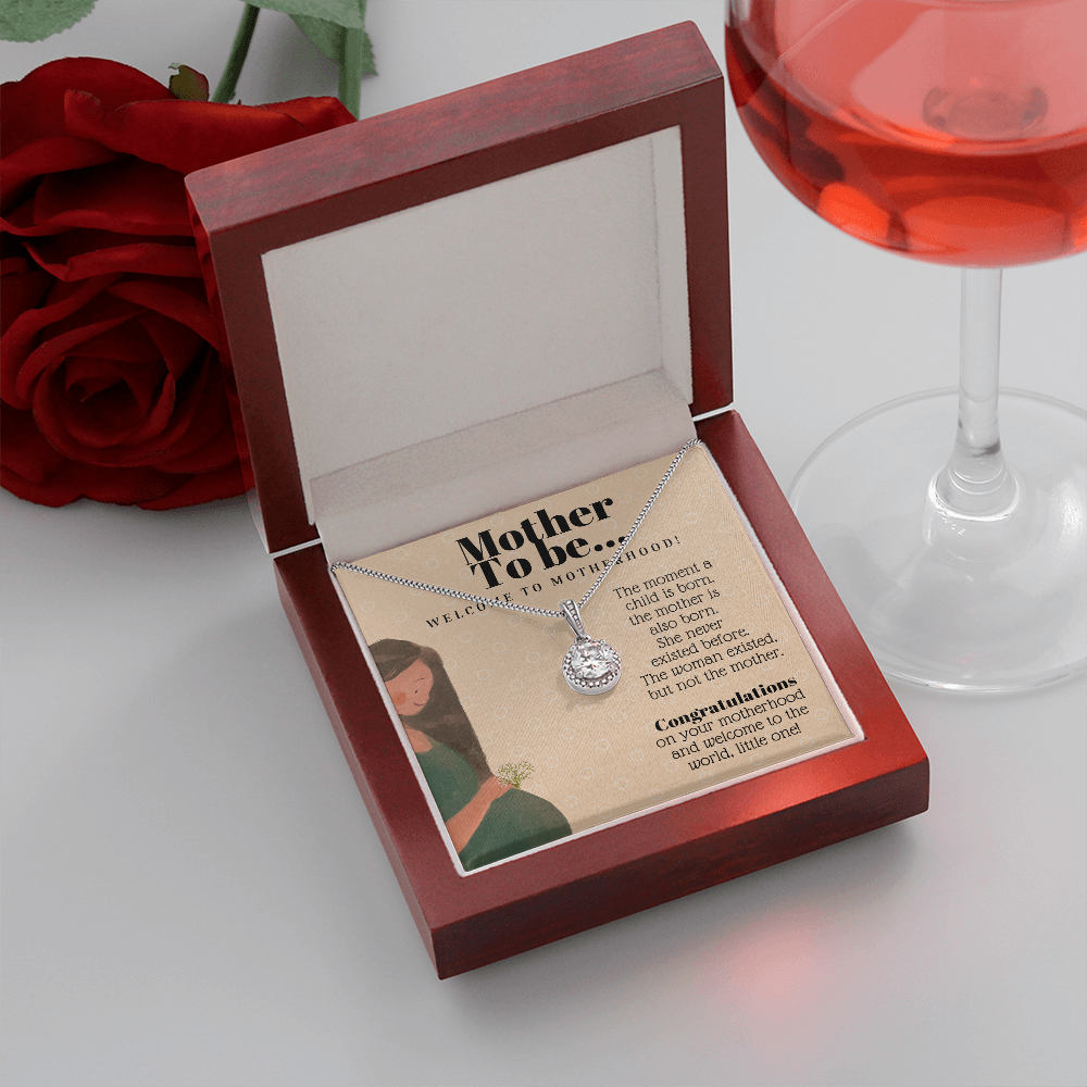 Mother To Be 14k White Gold Eternal Hope Necklace Gift For New Mother Celebrating Motherhood