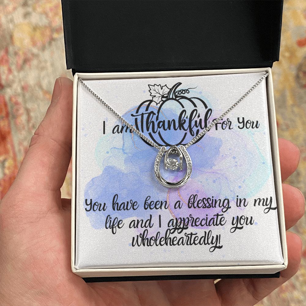 I Am Thankful For You Necklace Gift For Her