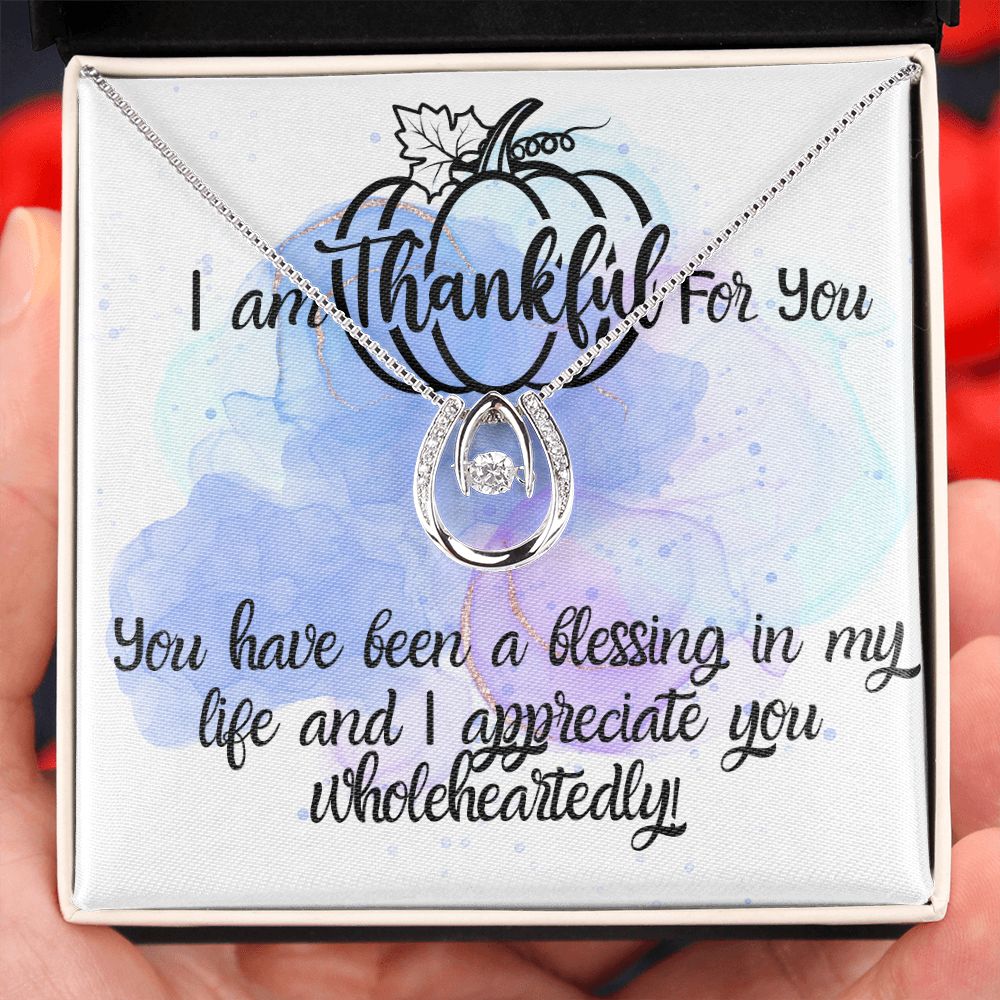 I Am Thankful For You Necklace Gift For Her