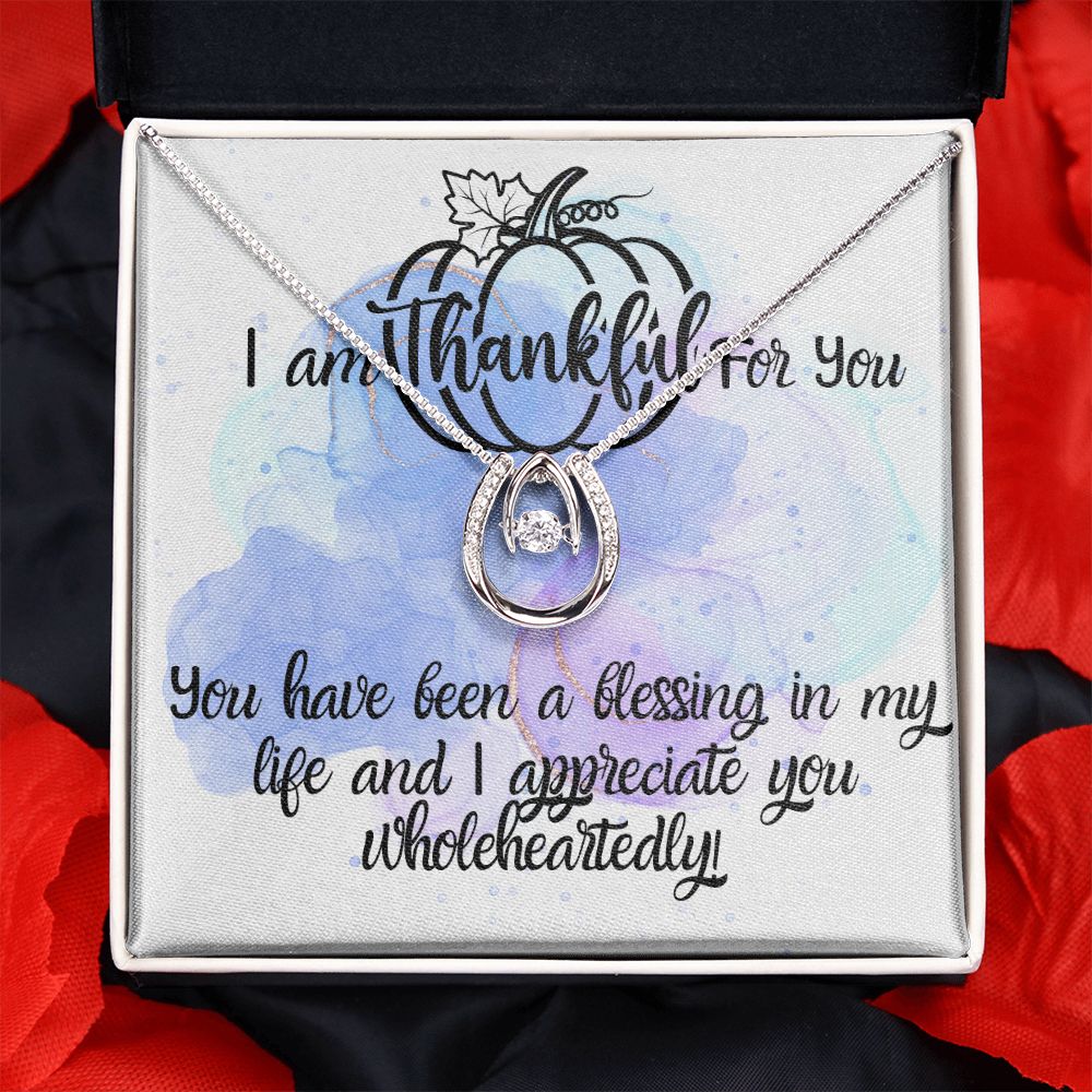 I Am Thankful For You Necklace Gift For Her