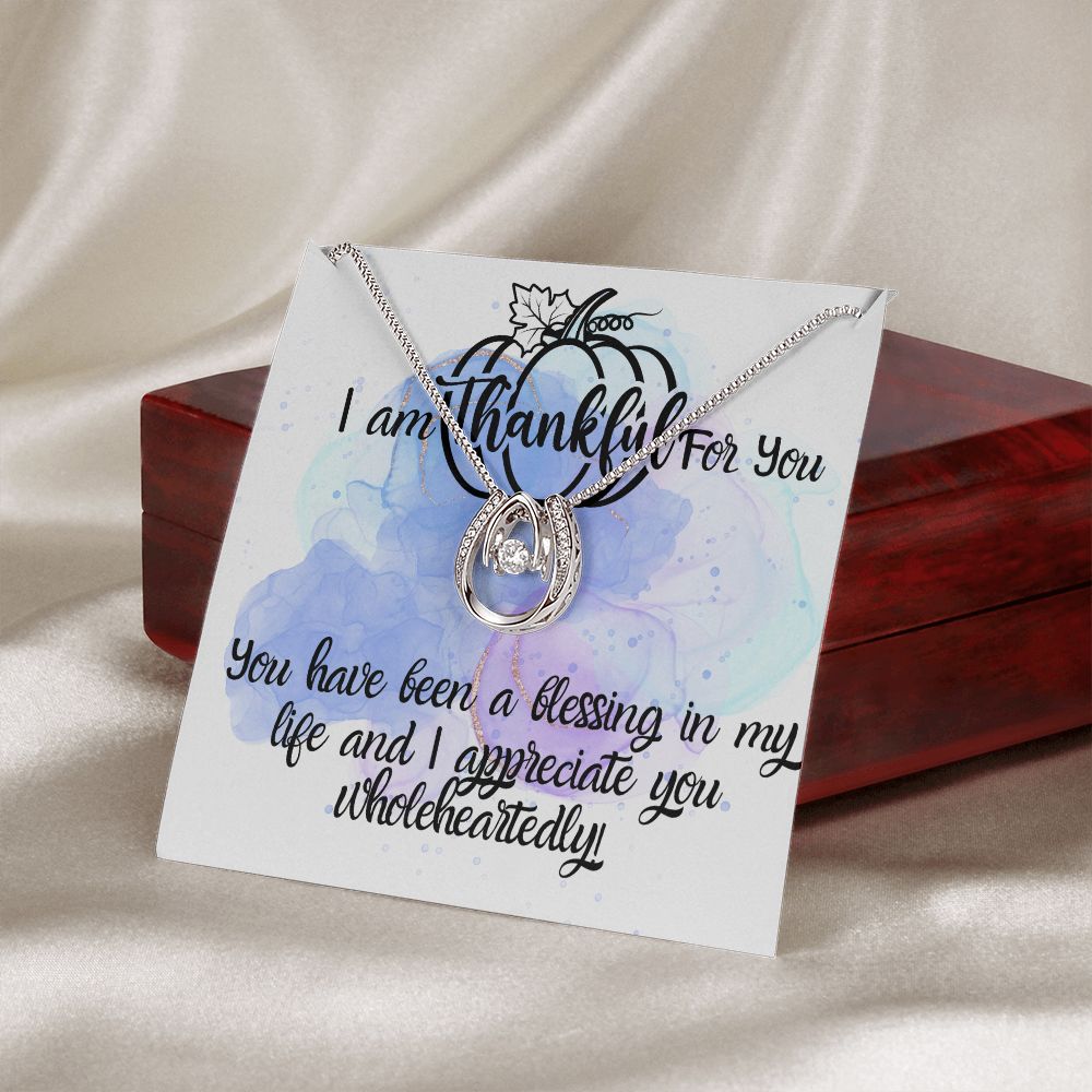 I Am Thankful For You Necklace Gift For Her