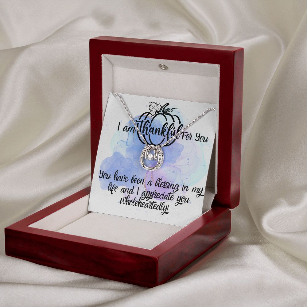 I Am Thankful For You Necklace Gift For Her