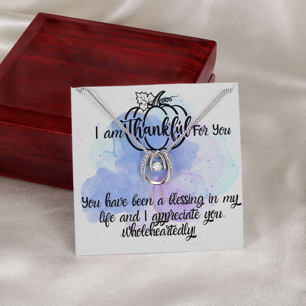 I Am Thankful For You Necklace Gift For Her