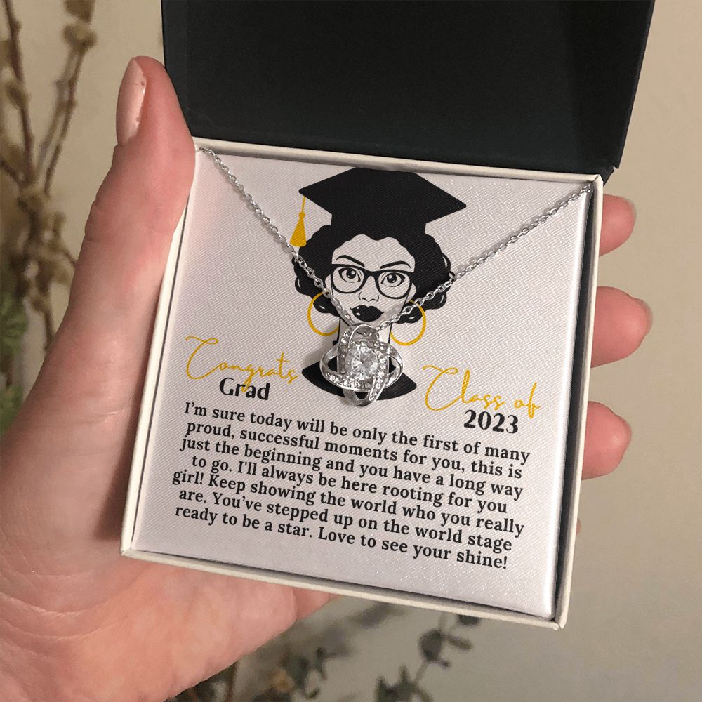 Graduation 2023 Gift for Her 14k White Gold 18k Yellow Gold Necklace