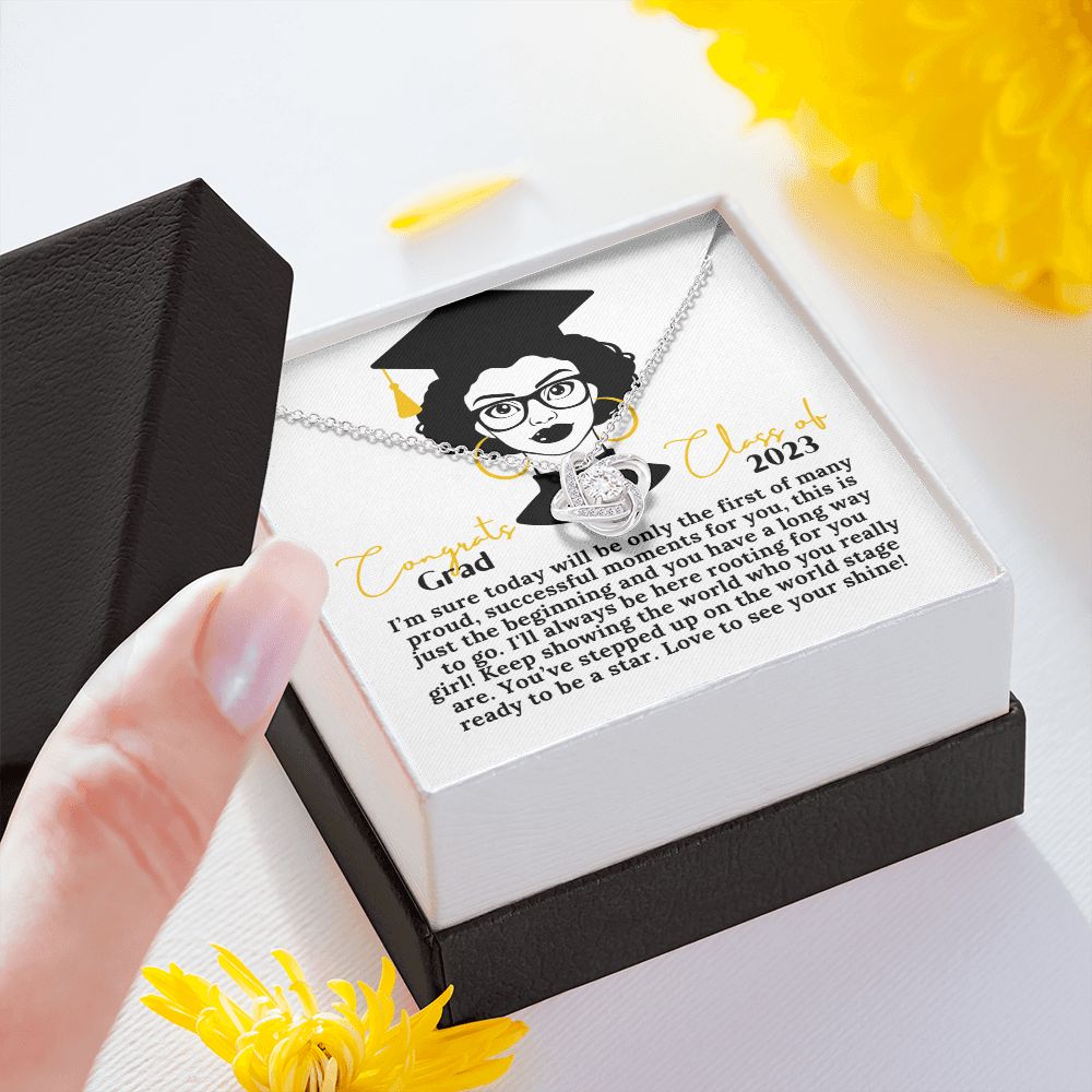 Graduation 2023 Gift for Her 14k White Gold 18k Yellow Gold Necklace