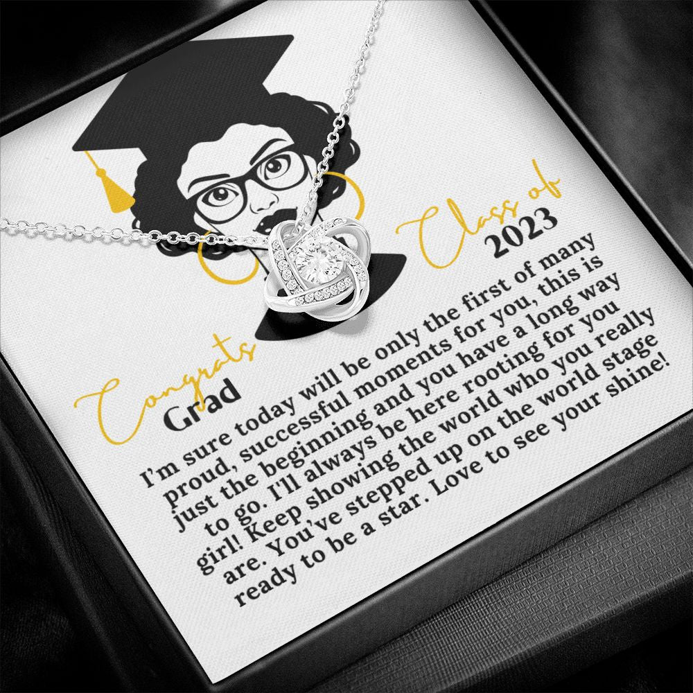 Graduation 2023 Gift for Her 14k White Gold 18k Yellow Gold Necklace