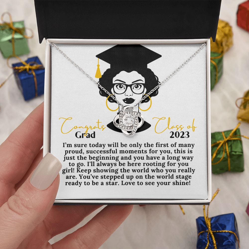 Graduation 2023 Gift for Her 14k White Gold 18k Yellow Gold Necklace