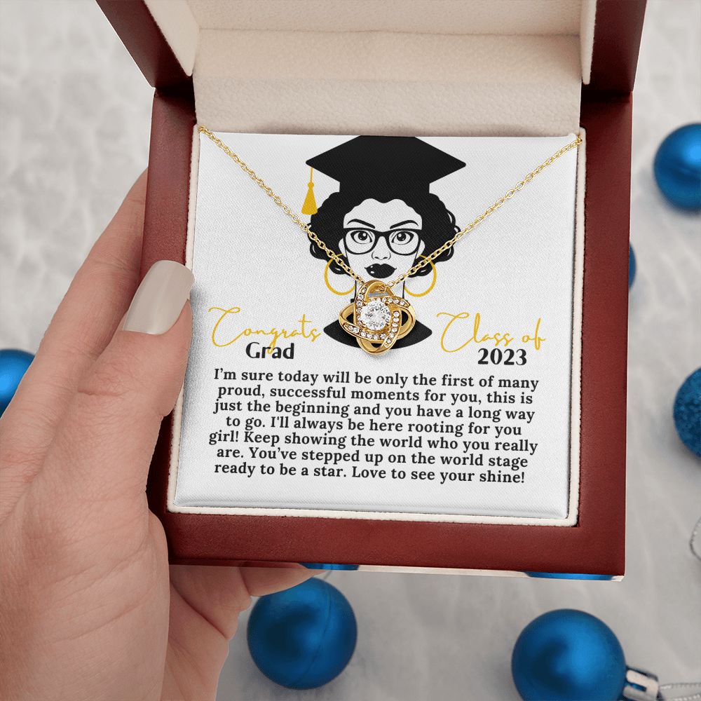 Graduation 2023 Gift for Her 14k White Gold 18k Yellow Gold Necklace