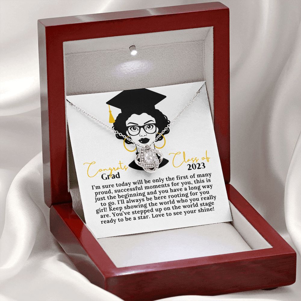 Graduation 2023 Gift for Her 14k White Gold 18k Yellow Gold Necklace
