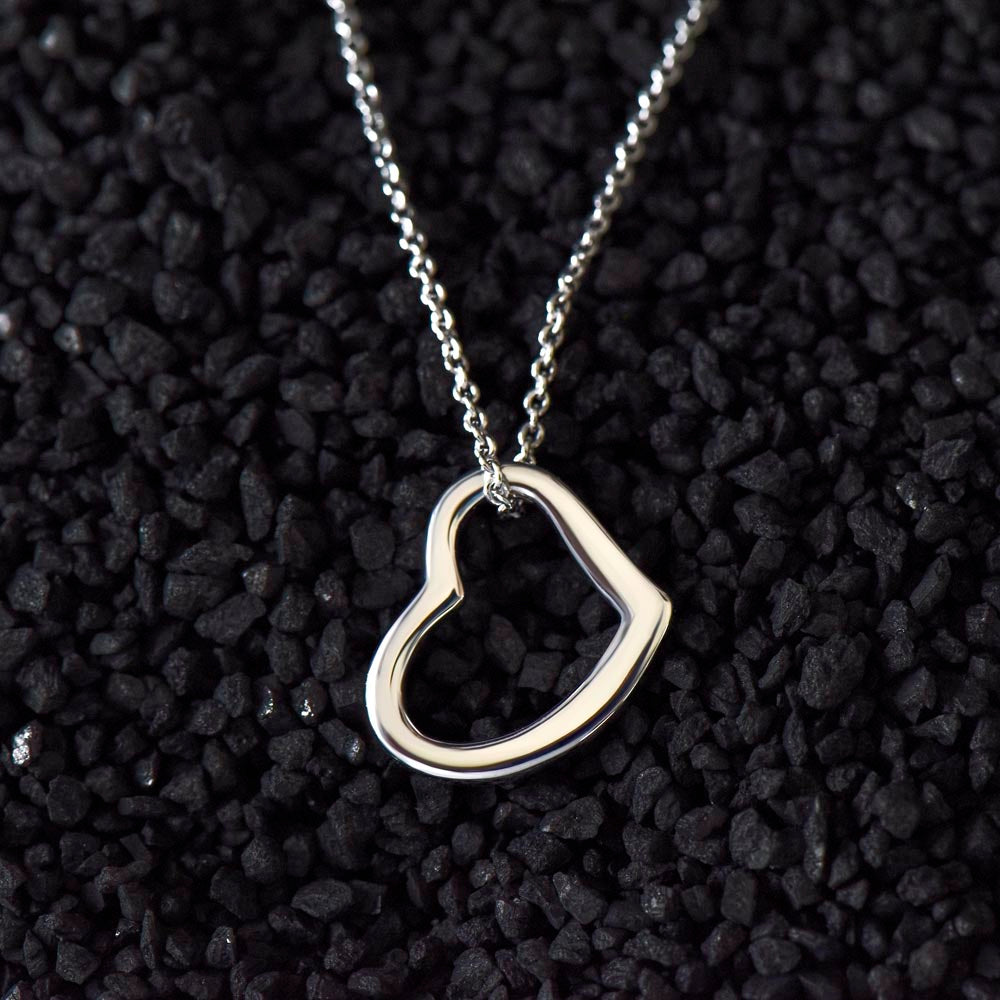 To My Most Loving Aunt Delicate Heart Necklace Gift For Her