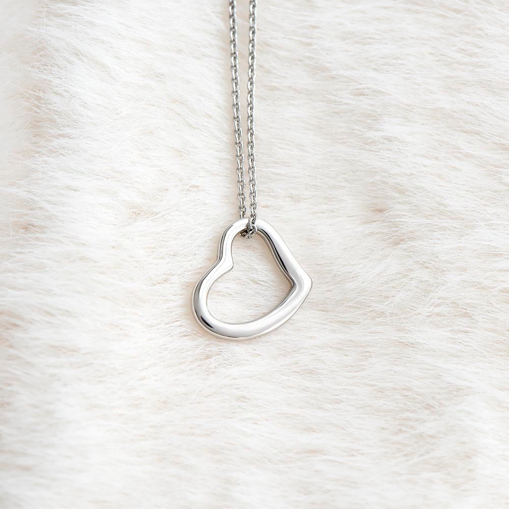 To My Most Loving Aunt Delicate Heart Necklace Gift For Her