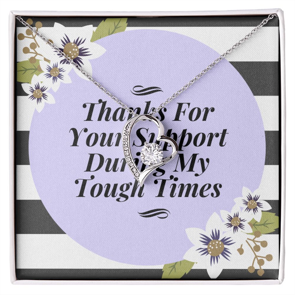 Thank You For Your Support Forever Love Necklace Gift For Her