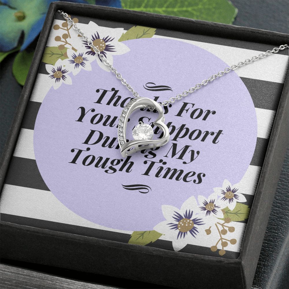 Thank You For Your Support Forever Love Necklace Gift For Her