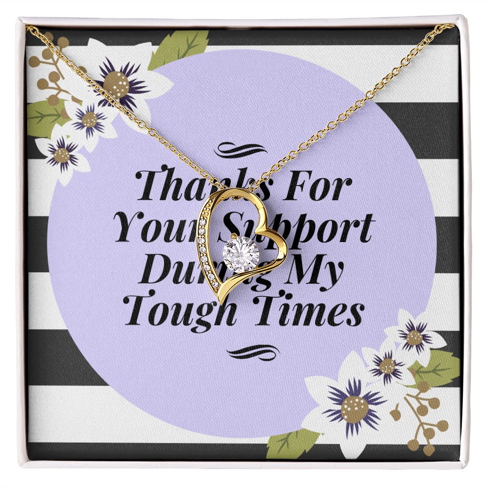 Thank You For Your Support Forever Love Necklace Gift For Her